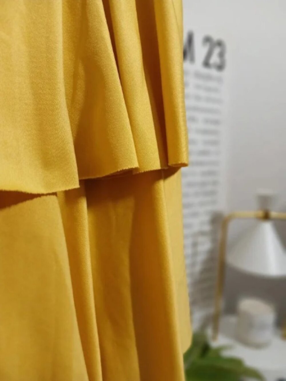 Yellow Maxi Ruffle Skirt - Picture 2 of 6
